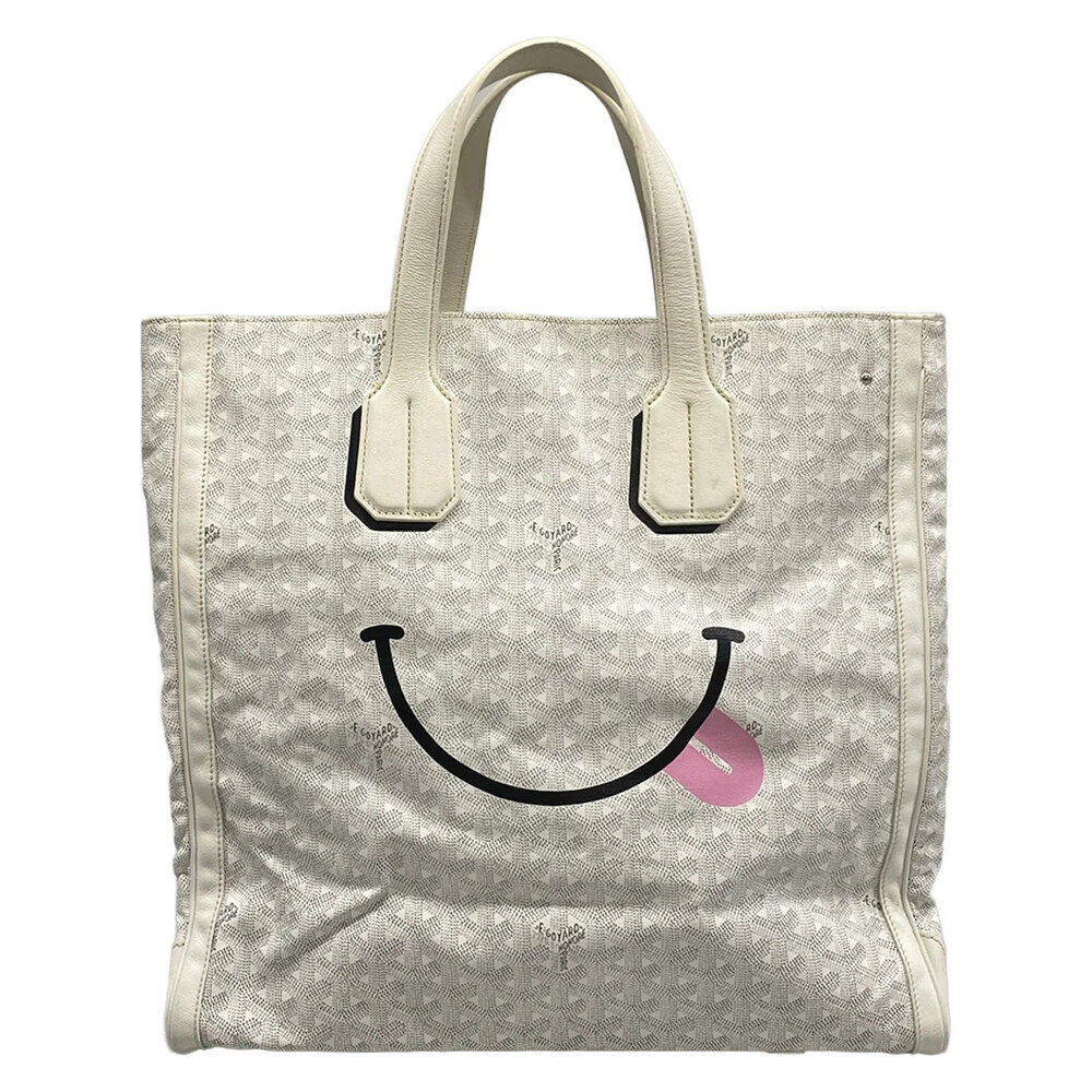 Goyard Sac Voltaire White Coated Canvas #306856G18B
